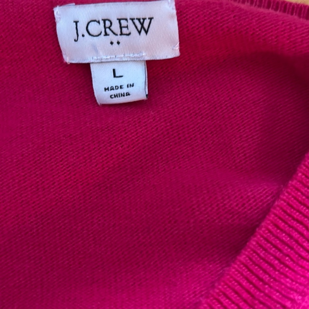 J. Crew Vibrant Pink Women's Sweater